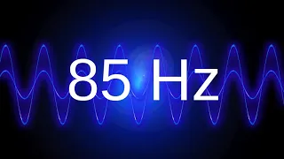 85 Hz clean pure sine wave BASS TEST TONE frequency