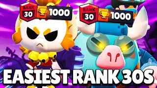 The 10 EASIEST Rank 30's in Brawl Stars