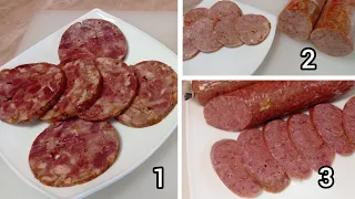 ДОМАШНЯЯ КОЛБАСА В АССОРТИМЕНТЕ!!/PERFECT SAUSAGE RESIPE WITHOUT MACHINE!!/ KALBASALAR UY SHAROITIDA