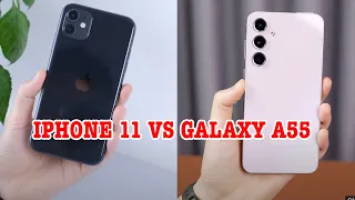 Ai bảo Galaxy A55 không đủ tuổi so với iPhone 11?