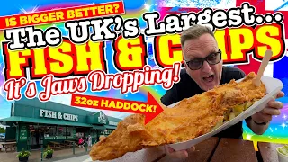 The LARGEST FISH & CHIPS in The UK - is BIGGER even BETTER? It's certainly JAWS dropping!