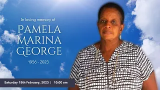 In loving memory of Pamela Marina George