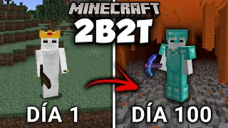 SOBREVIVÍ 100 DÍAS EN 2B2T | SSAMU