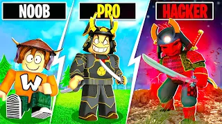 ¡Me convertí en SAMURAI NIVEL 999,999 en ROBLOX!!! 😎🔥 (ZO)