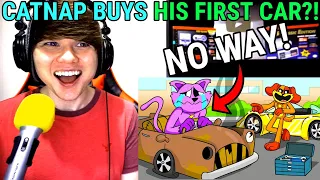 CATNAP BUYS HIS FIRST CAR?! (Cartoon Animation) @GameToonsOfficial REACTION!