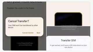 eSim transfer is coming to Android as part of the data transfer process when setting up a new phone