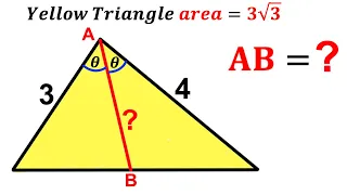 Can you find the length AB? | (Fun Geometry Problem) | #math #maths | #geometry