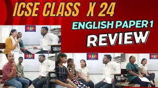 REVIEW DBC SHOW | ICSE EXAM CLASS 10TH 1 ST PAPER ENGLISH LANGUAGE REVIEW BY STUDENTS #icseboard10th