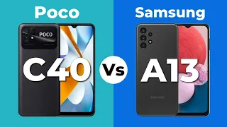 Samsung A13 VS Poco C40 | Smartphone Specs Comparison | Samsung Galaxy vs Xiaomi POCO 2022