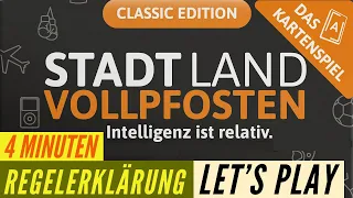 Stadt Land VOLLPFOSTEN Kartenspiel Regeln Anleitung + Lets Play