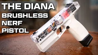 HC Diana: The Brushless Flywheel Nerf Pistol!