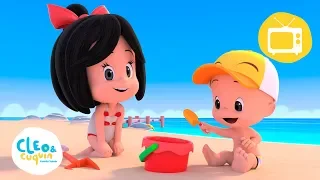 Un Día en la Playa. Nuevos episodios y canciones infantiles de Cleo y Cuquín | Familia Telerín