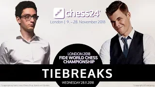 Carlsen-Caruana Tiebreaks - 2018 FIDE World Chess Championship