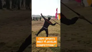 Peheli Baar Javelin Phenkte hue 🤣#shorts #crpf #sports #trending #sianujsingh #army #cpo