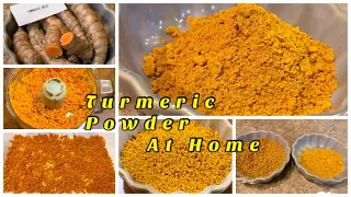 How To Dry Fresh Turmeric Roots at Home and Make Turmeric Powder