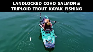 Riffe Lake Landlocked Coho Salmon & Triploid Trout Kayak Fishing