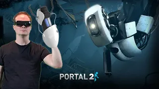 OMG THIS IS AWESOME! Portal 2 in VR! Tutorial and gameplay!