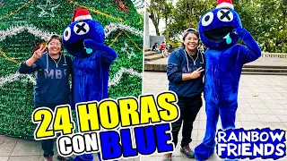 24 HORAS CON BLUE DE RAINBOW FRIENDS EN LA VIDA REAL 😱🔵 | Pathofail