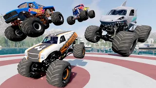 Monster Jam Big vs Small Monster Trucks Insane Challenges LIVE