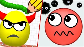 Hide Ball - save the dog ✏️Draw to smash logic puzzle 🧩 2048 gameplay part 30