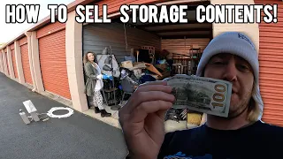 How To Sell Storage Auction Contents!