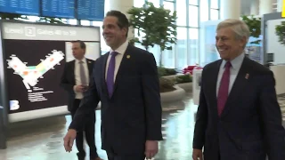 B-ROLL- Governor Cuomo Makes an Announcement at LaGuardia