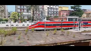 Frecciarossa Reggio Calabria Centrale-Torino Porta Nuova in partenza dalla stazione di Battipaglia.