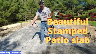 How To Form, Pour, and Stamp A Beautiful Stamped Concrete Patio Slab (34' X 16')