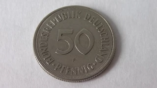 50 Pfennig Germany 1950 F - Deutsche Mark Coin