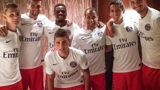 Ligue 1 Maillot de Football Paris Saint-Germain PSG Exterieur 2014/2015 Blanc