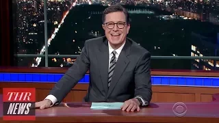 Stephen Colbert Corrects Donald Trump's Emmys Ratings Tweet | THR News