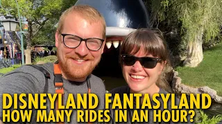 How Many Disneyland Fantasyland Rides Can We Do In An Hour?