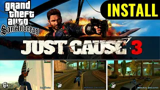 How to install Just Cause 3 Mod in Gta Sa | Gta Sa grappling hook mod pc | Gta Sa Rope Gun Mod