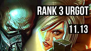 URGOT vs RIVEN (TOP) | Rank 3 Urgot, 10/1/10, 800+ games, Godlike | NA Challenger | v11.13