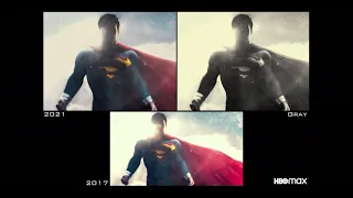 8K Movie Comparison - Justice League Intro (2017 vs 2021 vs Justice is Gray)
