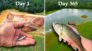 One Year Ago We Added Bass to the 5 Acre Pond - Here's What Happened