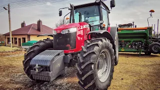 ПРИКЛЮЧЕНИЯ В КФХ. MASSEY FERGUSON 6713. AMAZONE D9 6000