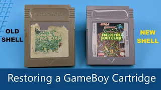 Restoring a GameBoy Cartridge with Corrosion (TMNT Fall of the Foot Clan)