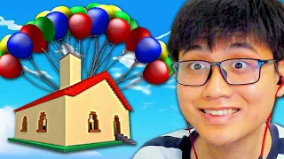 Aku terbangin RUMAH pake BALON di Roblox!!!