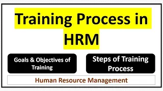 Training Process in HRM-What is Training? Goals and Objectives of Training