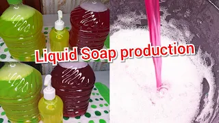 MAKE THIS LIQUID SOAP NOW!! how to make Liquid soap for selling.