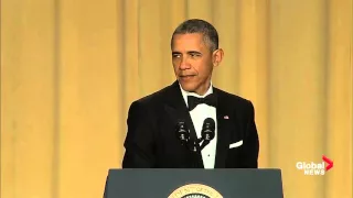 Barack Obama takes lighthearted jab at Justin Trudeau at White House correspondents' dinner