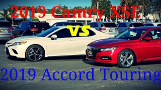 2019 Honda Accord VS 2019 Toyota Camry! Battle of the Family Sedans!