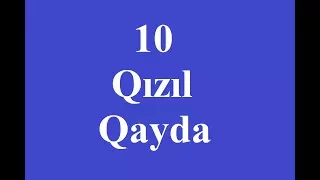 Məntiqdən 10 Qızıl Qayda (Yeni)