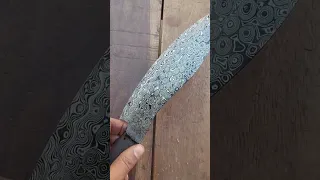 Raindrop damascus steel handmade knife