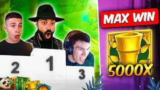 BIG BAMBOO MAX WIN: TOP 5 WORLD RECORD WINS (Roshtein, Spinlife, Toaster, Ayezee)