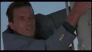 Arnold Schwarzenegger in Commando (1985) Plane jump