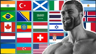 Gigachad in 70 Languages Meme