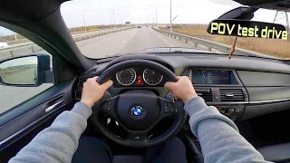 2013 BMW X6M e71 (4.4 555hp) POV test drive