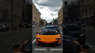 McLaren оранжевый #машина